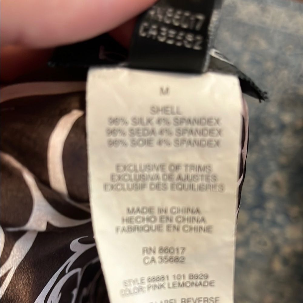 SOLD Vintage Y2K Bebe Silk Blend Multi Color Reversible Halter Handkerchief Top - Picture 6 of 11